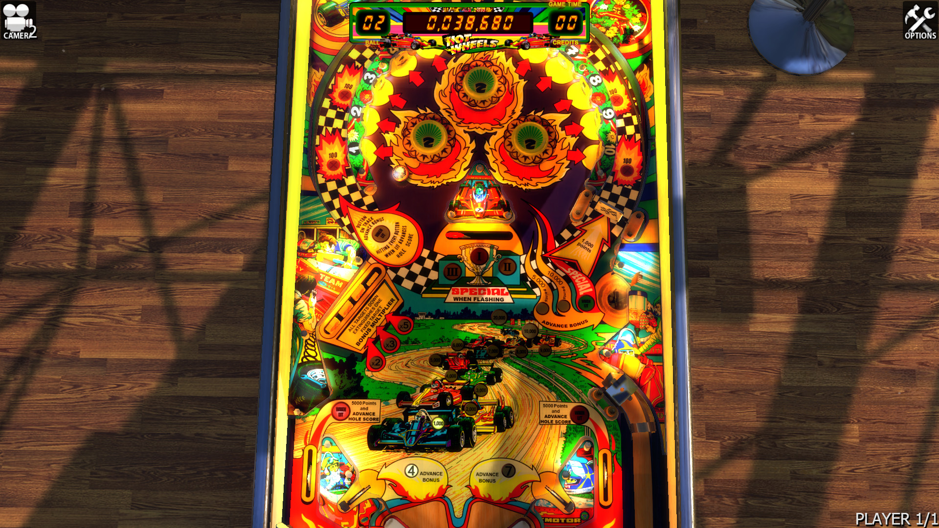 Zaccaria Pinball: Hot Wheels Table