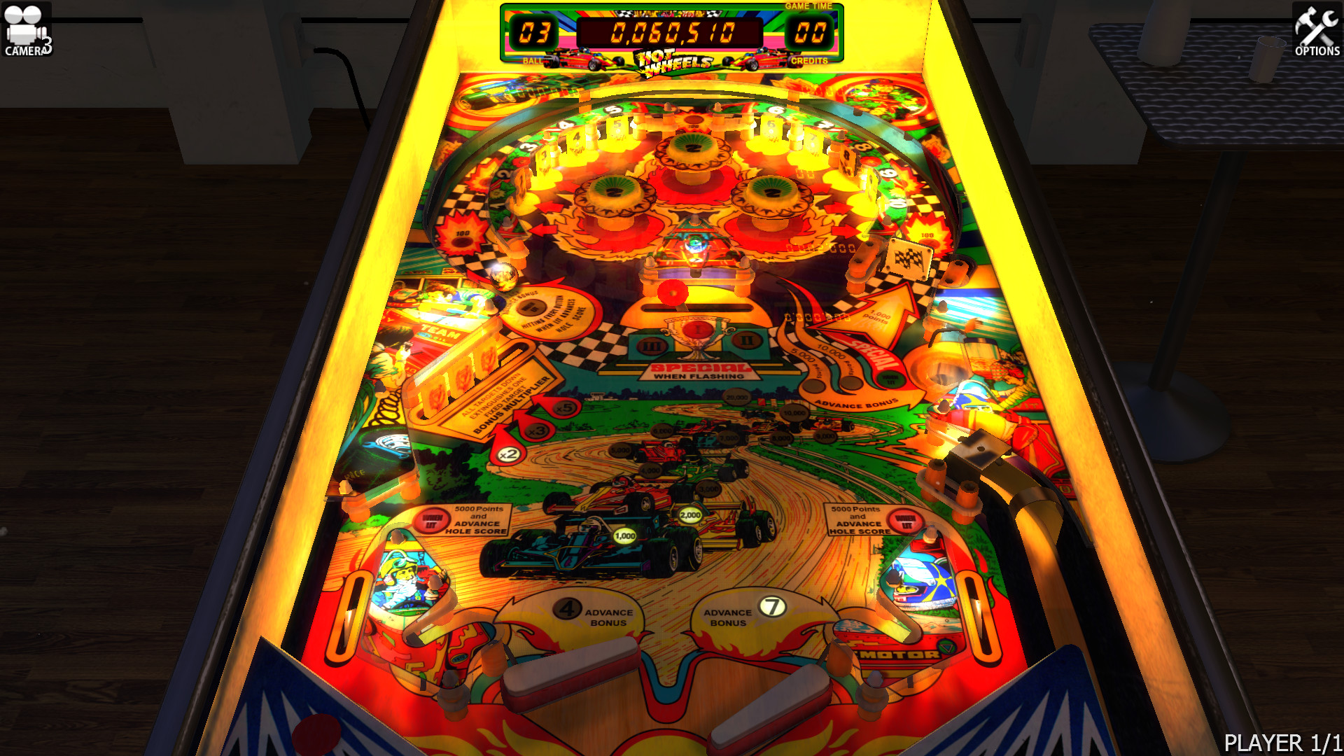 Zaccaria Pinball: Hot Wheels Table