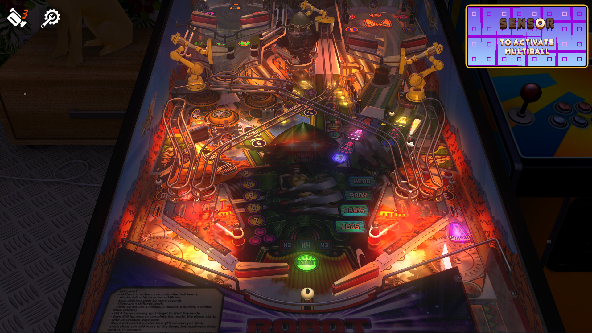Zaccaria Pinball: Robot Deluxe Pinball Table