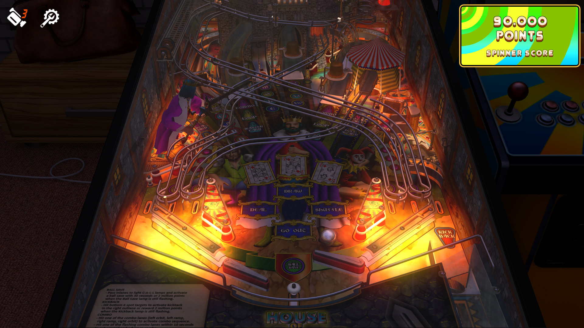 Zaccaria Pinball: House of Diamonds Deluxe Pinball Table