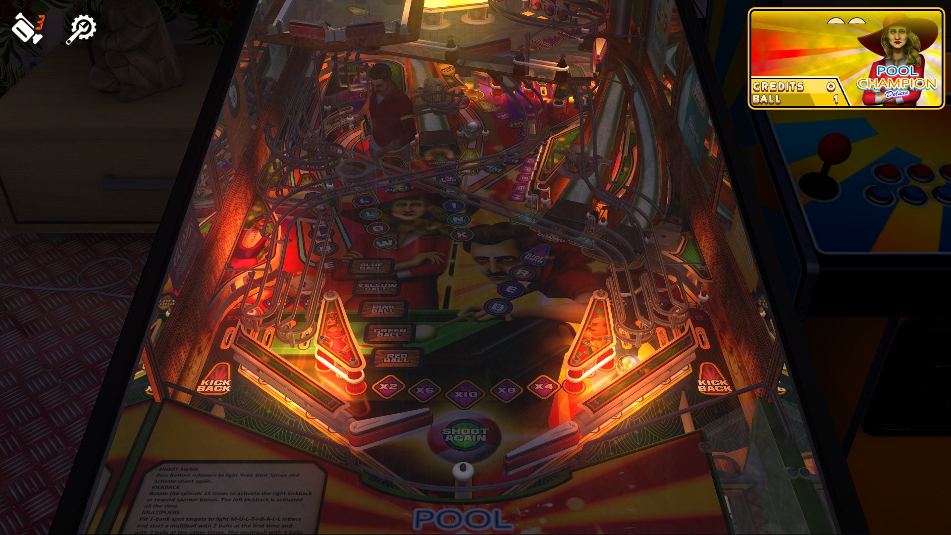 Zaccaria Pinball: Pool Champion Deluxe Pinball Table