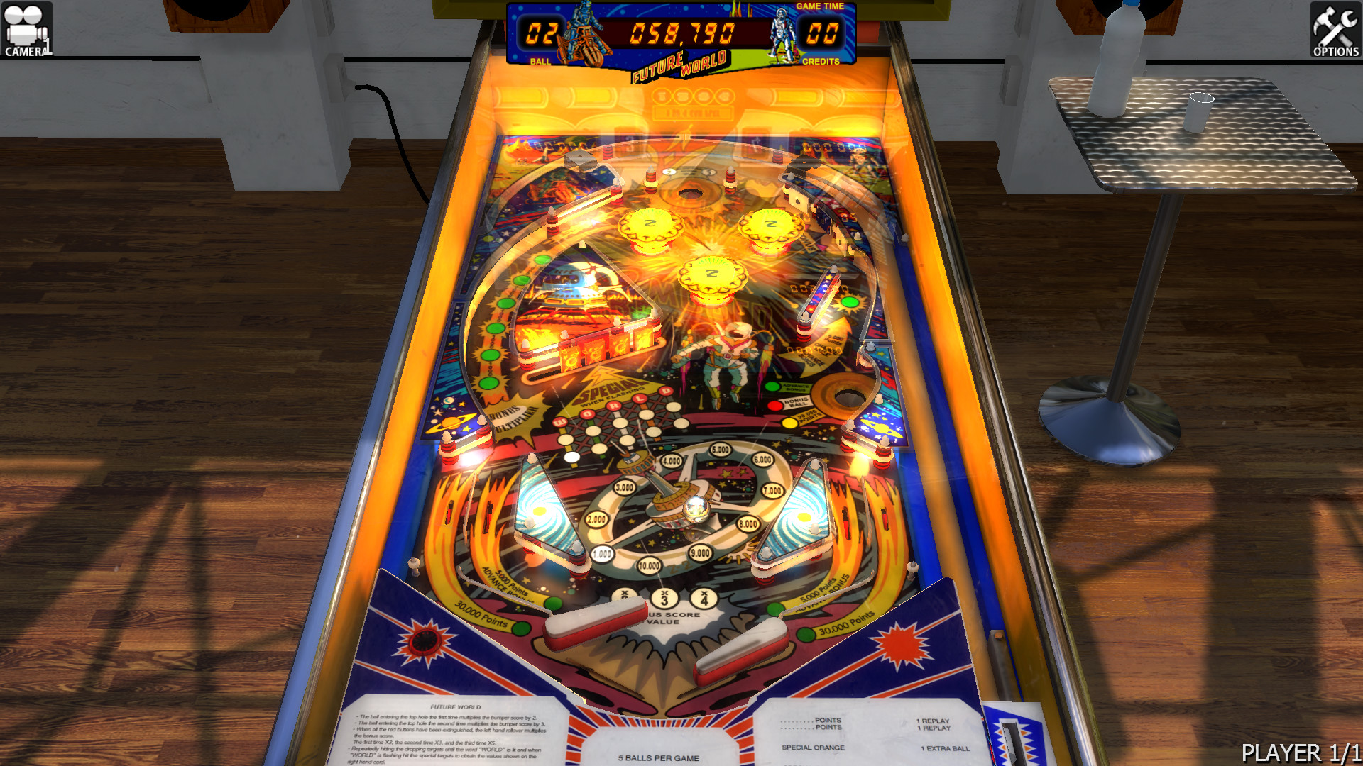 Zaccaria Pinball: Future World Table