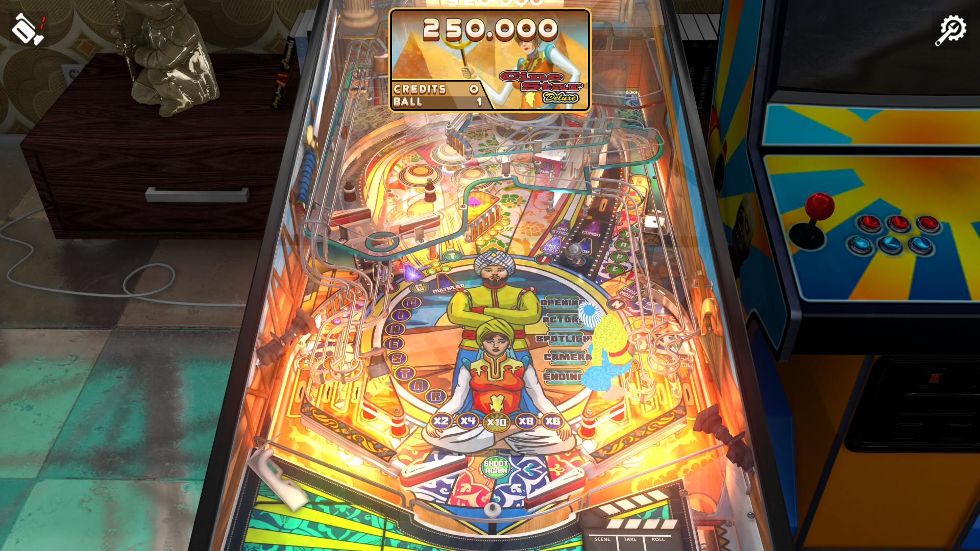 Zaccaria Pinball: Cine Star Deluxe Pinball Table