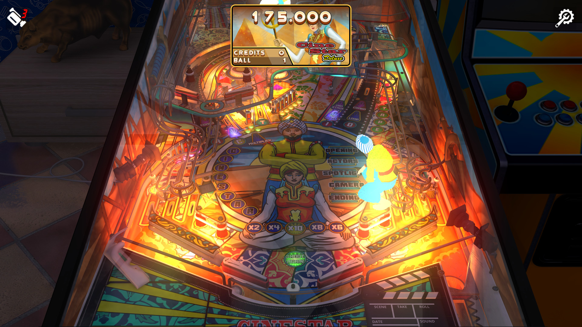 Zaccaria Pinball: Cine Star Deluxe Pinball Table