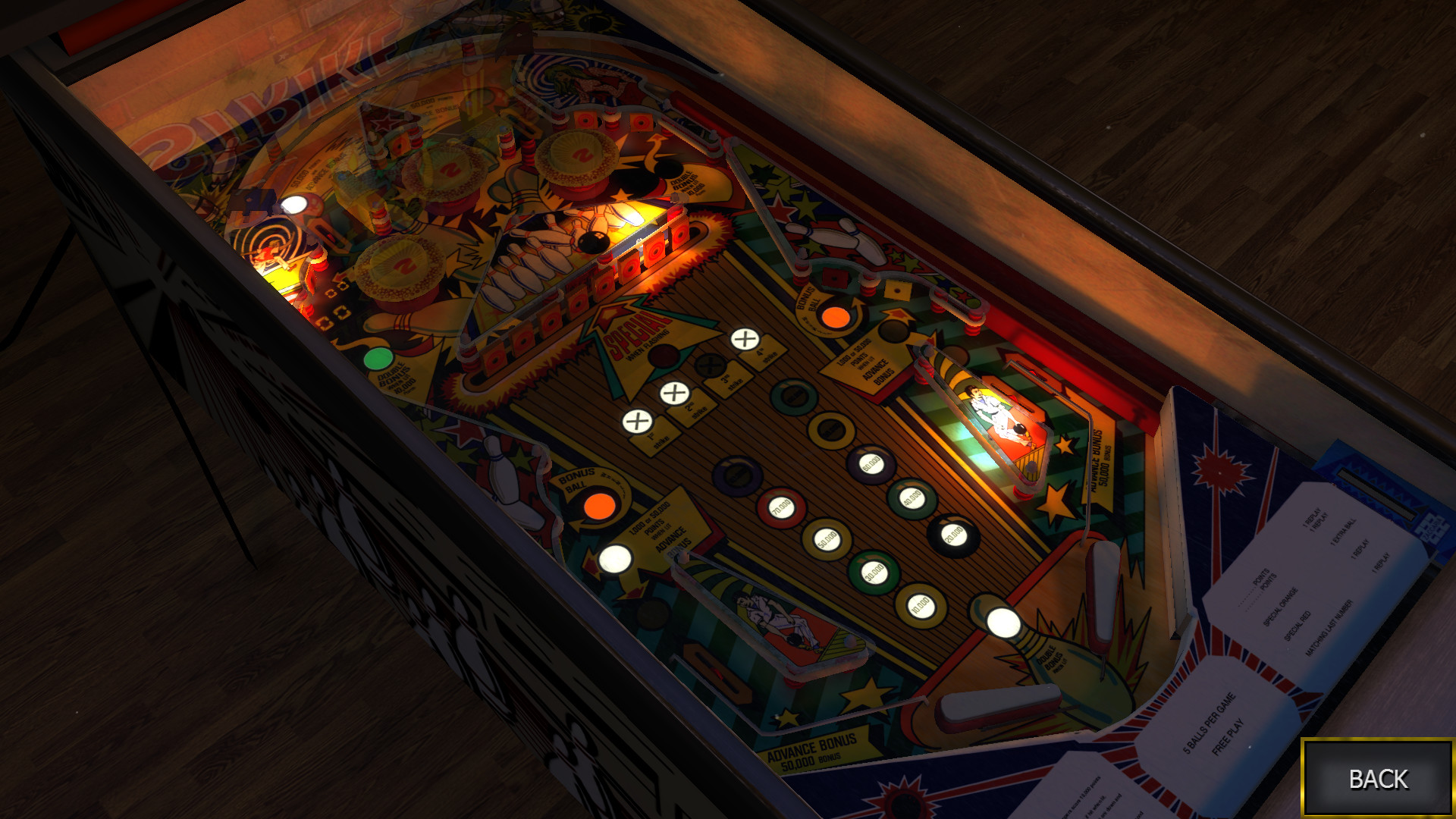 Zaccaria Pinball: Strike Table