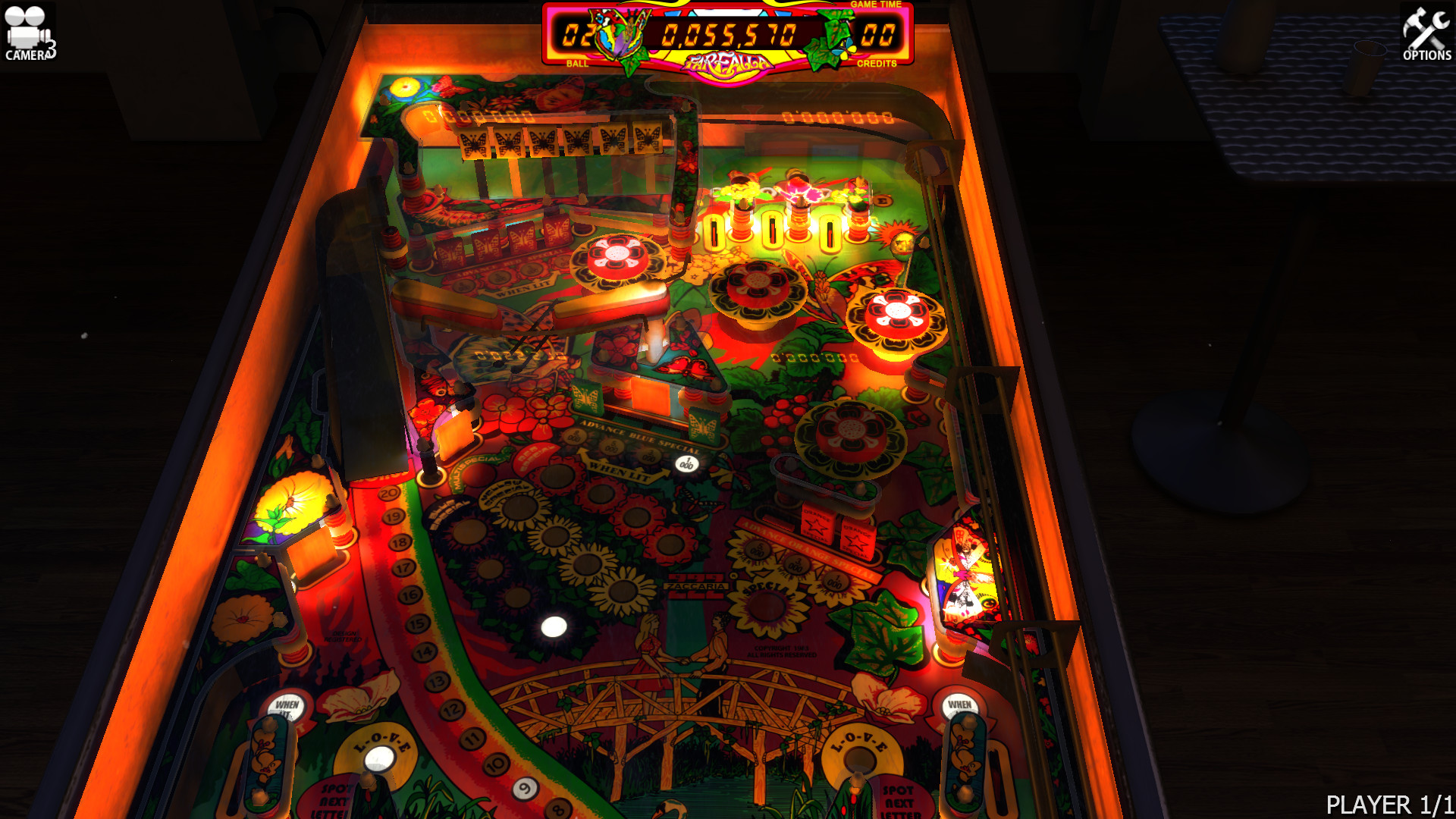 Zaccaria Pinball: Farfalla Table
