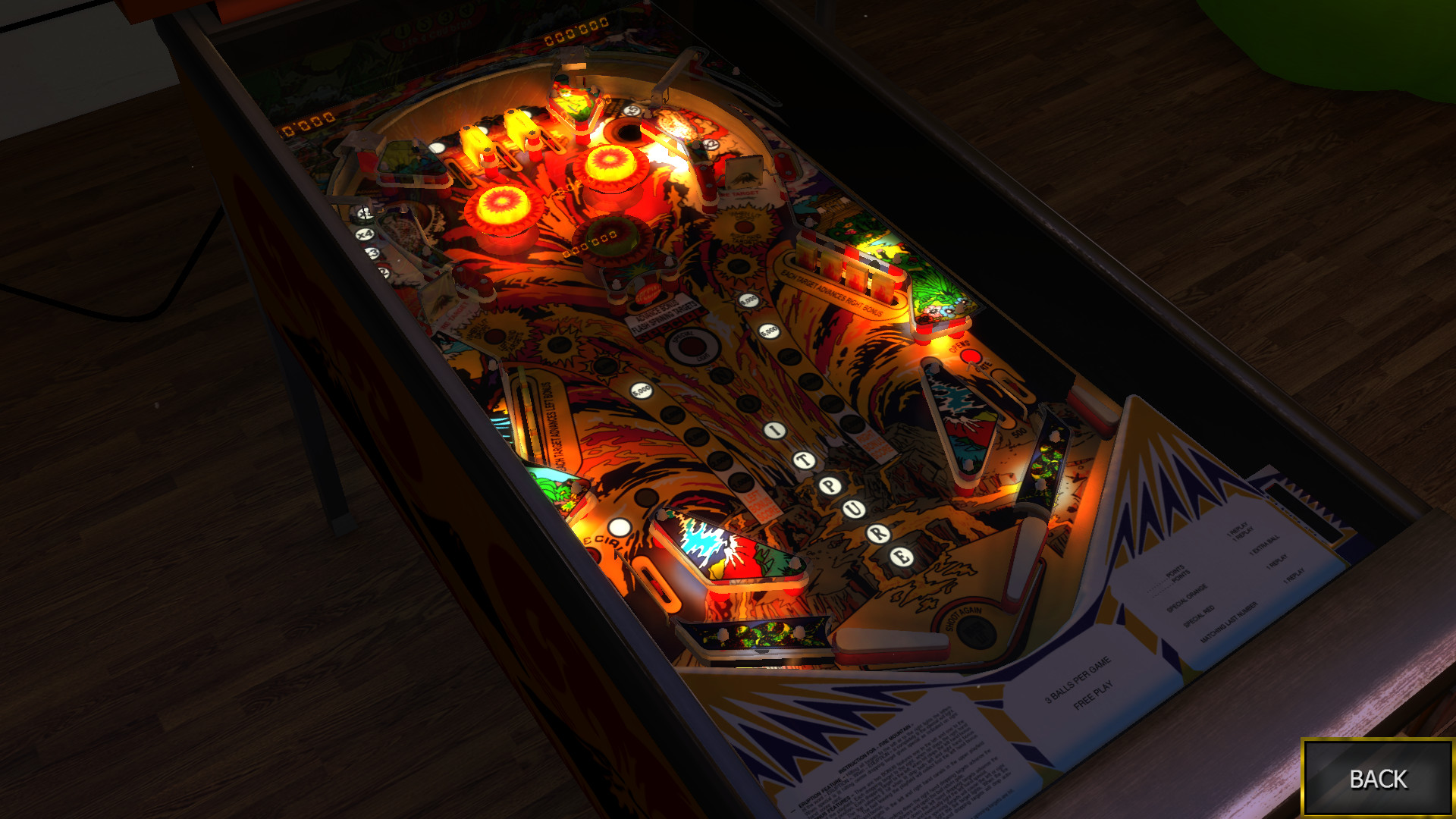 Zaccaria Pinball: Fire Mountain Table