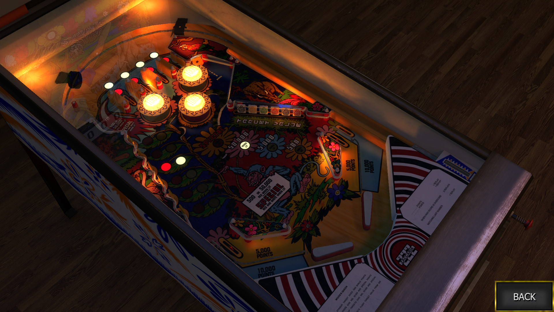 Zaccaria Pinball: Wood’s Queen Table