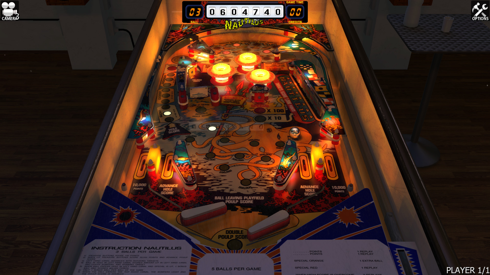 Zaccaria Pinball: Nautilus Table