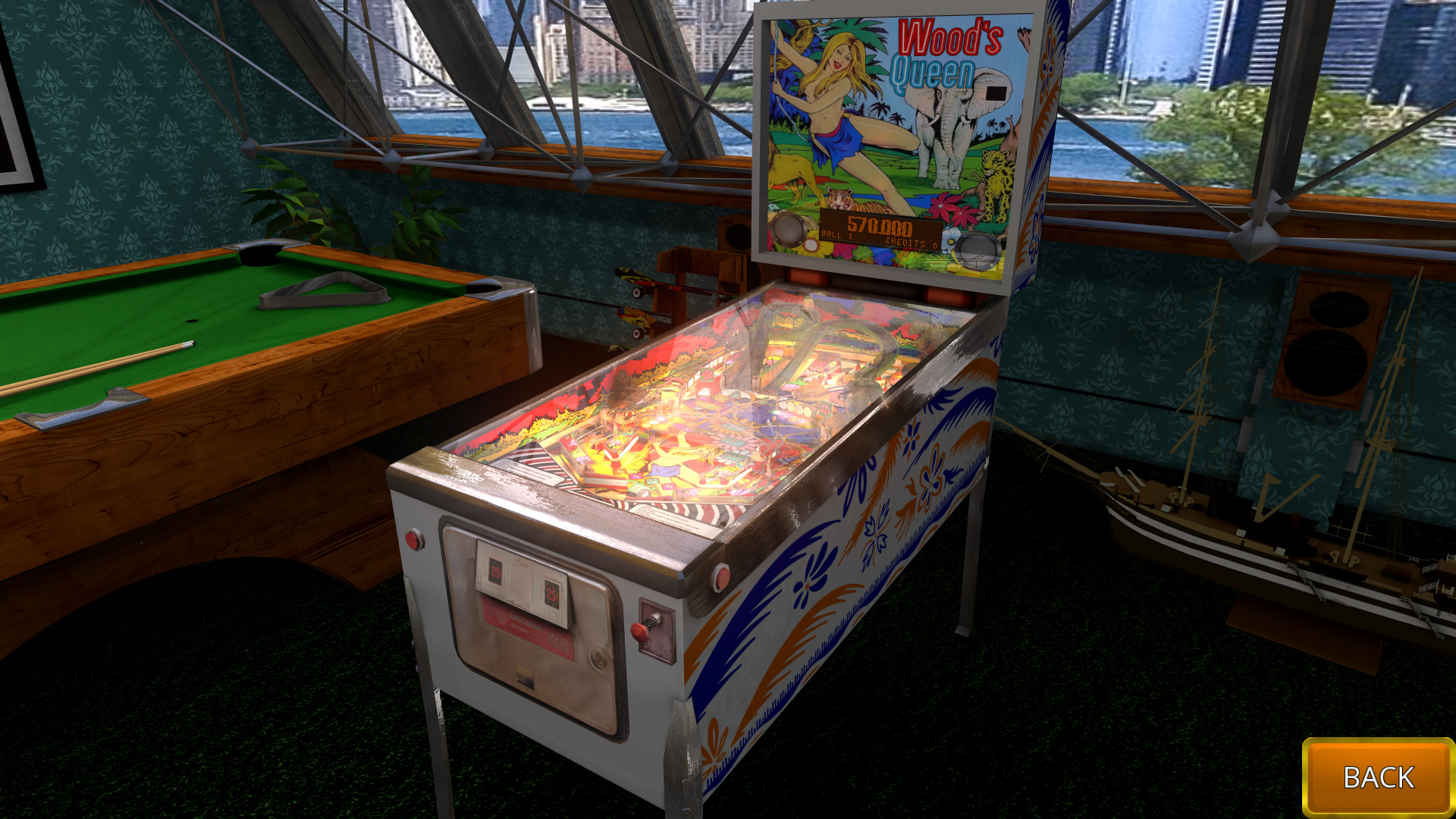 Zaccaria Pinball: Wood’s Queen 2019 Table