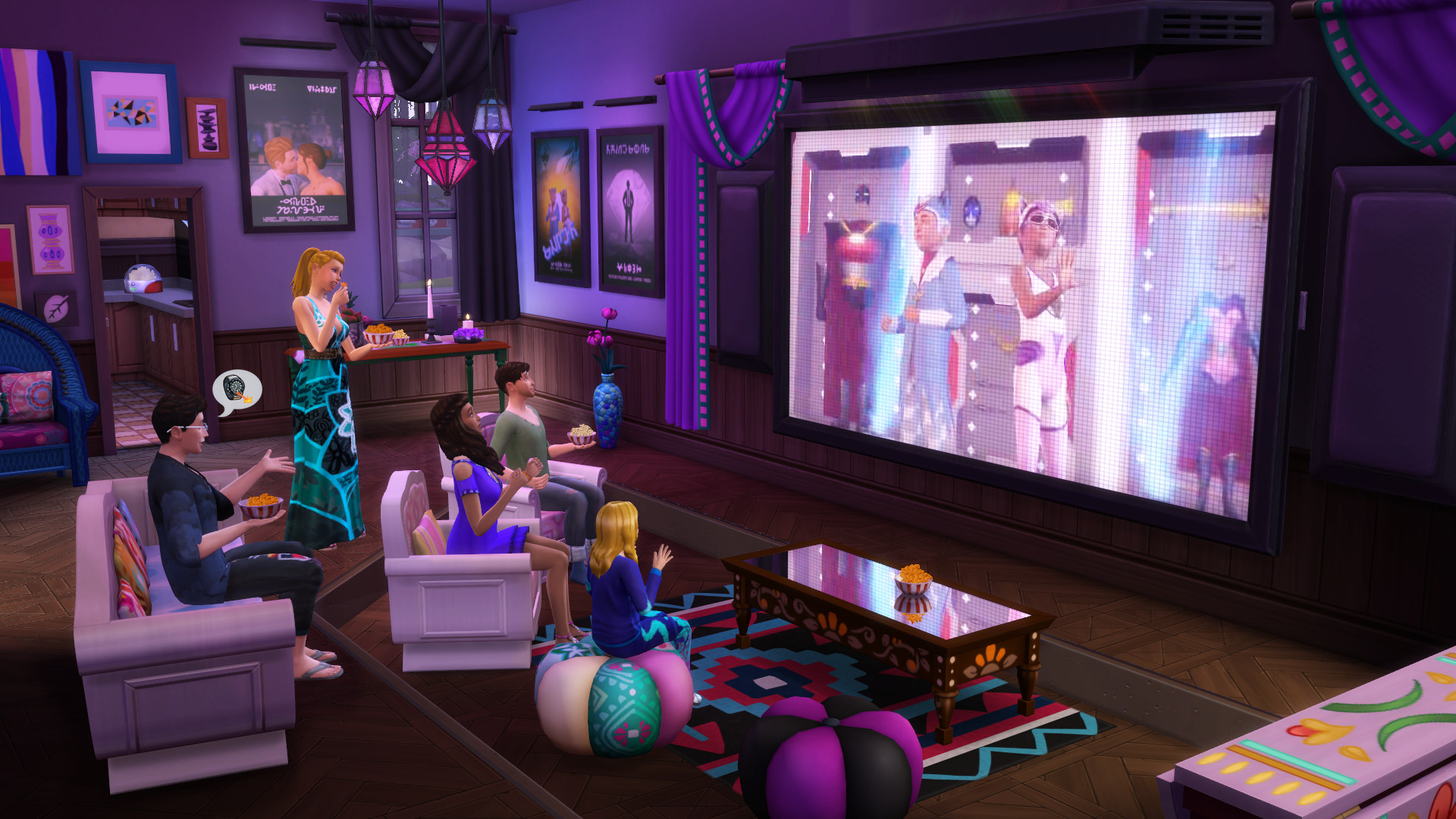 The Sims 4: Movie Hangout Stuff