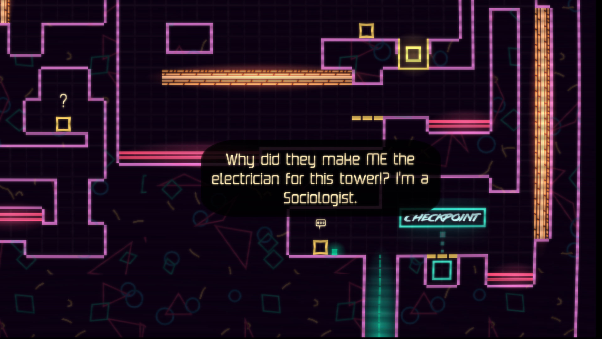 Big Neon Tower vs. Tiny Square