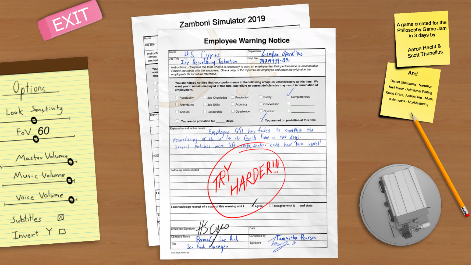 Zamboni Simulator 2019