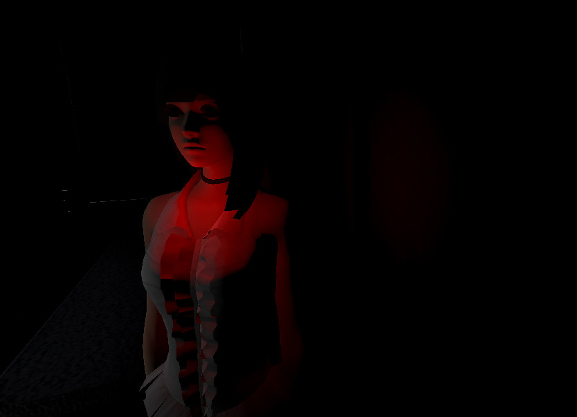 VR Girls’ Room in Darkness