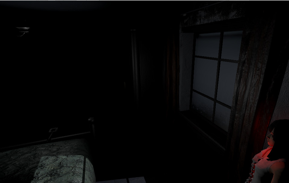 VR Girls’ Room in Darkness