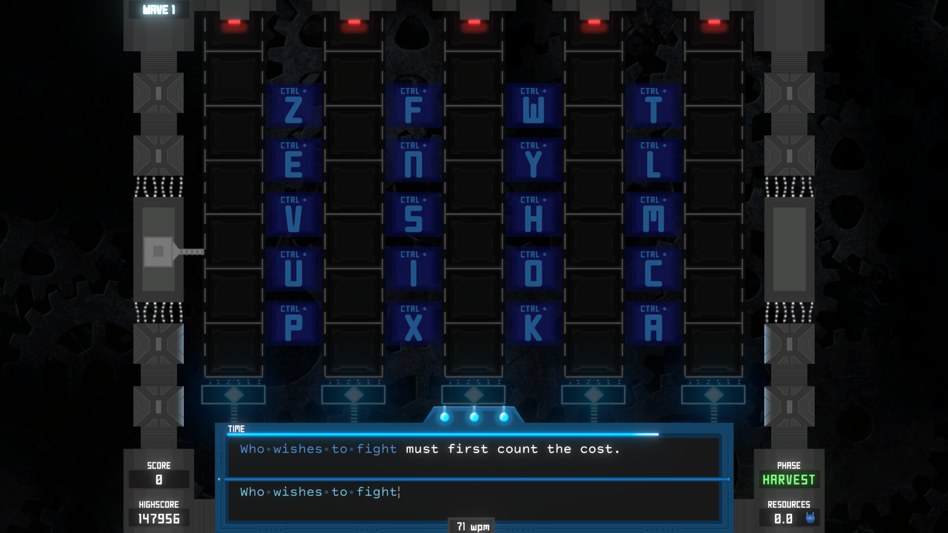 Tyfortress: Tactical Typing