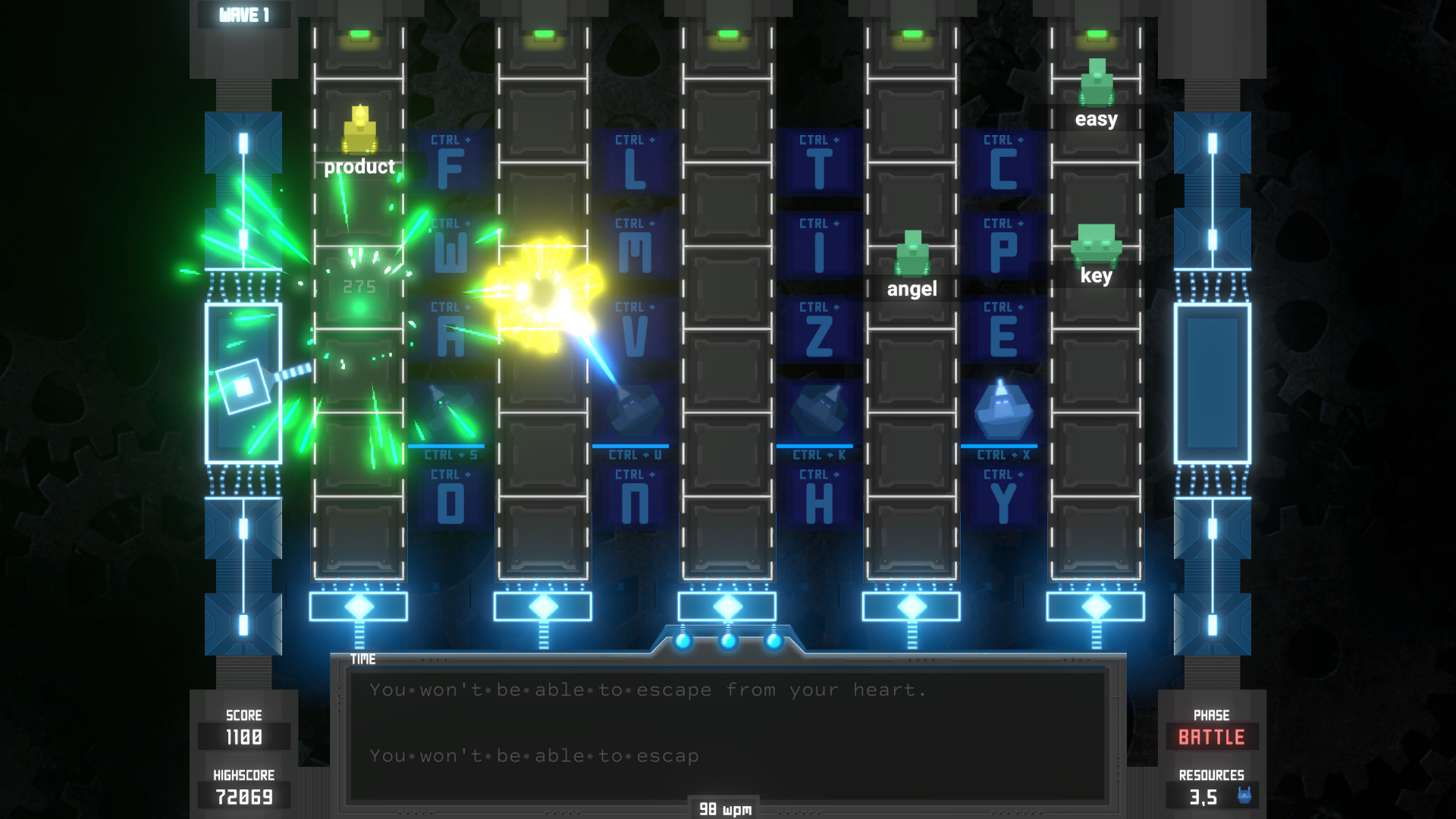 Tyfortress: Tactical Typing