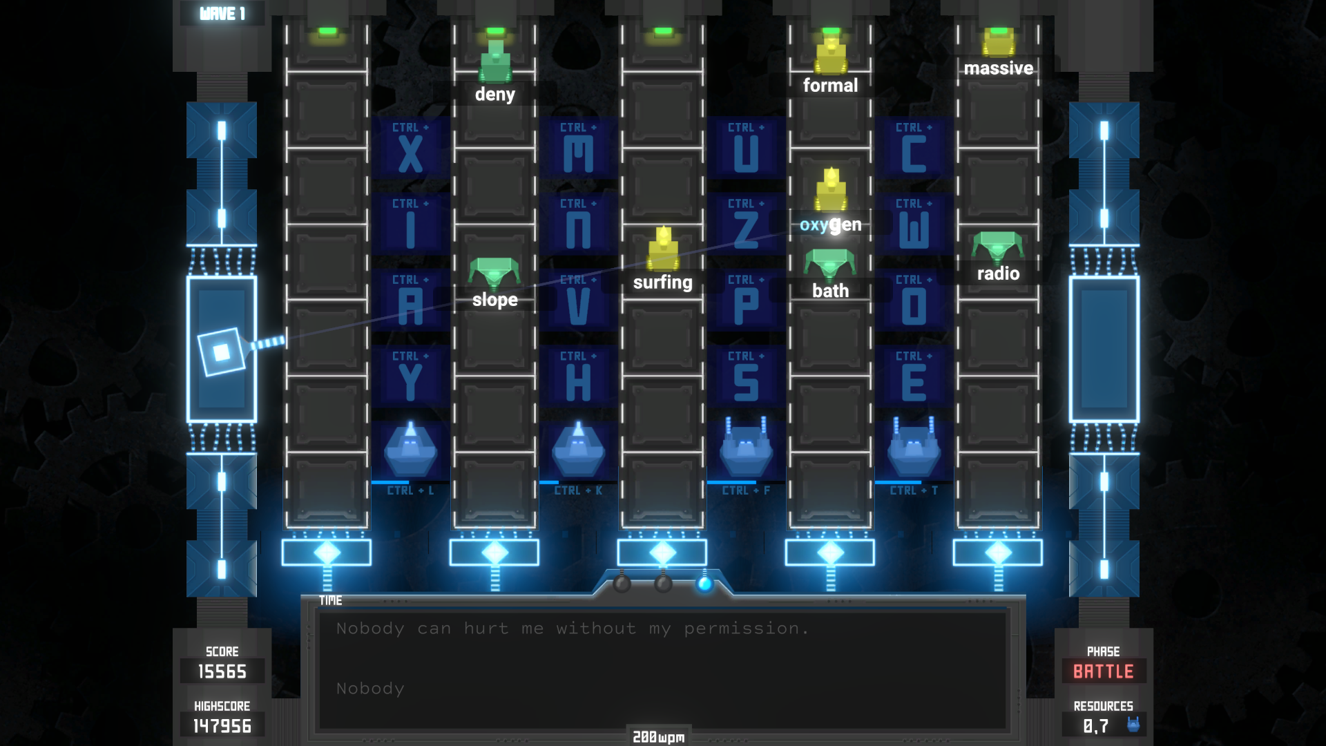 Tyfortress: Tactical Typing