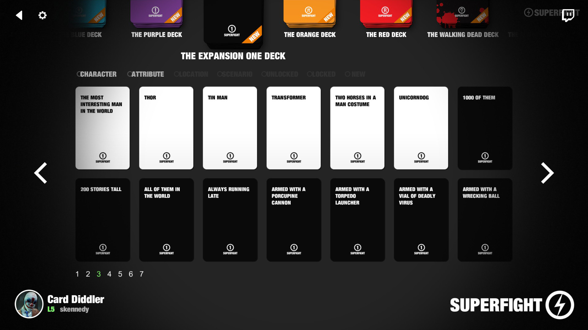 Superfight: The Expansion One Deck