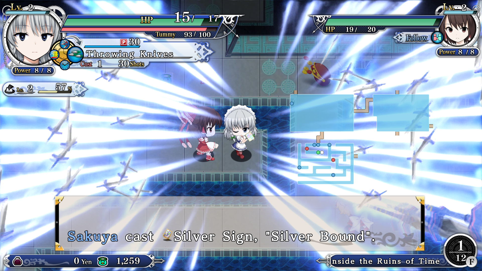 Touhou Genso Wanderer Reloaded: Sakuya Izayoi
