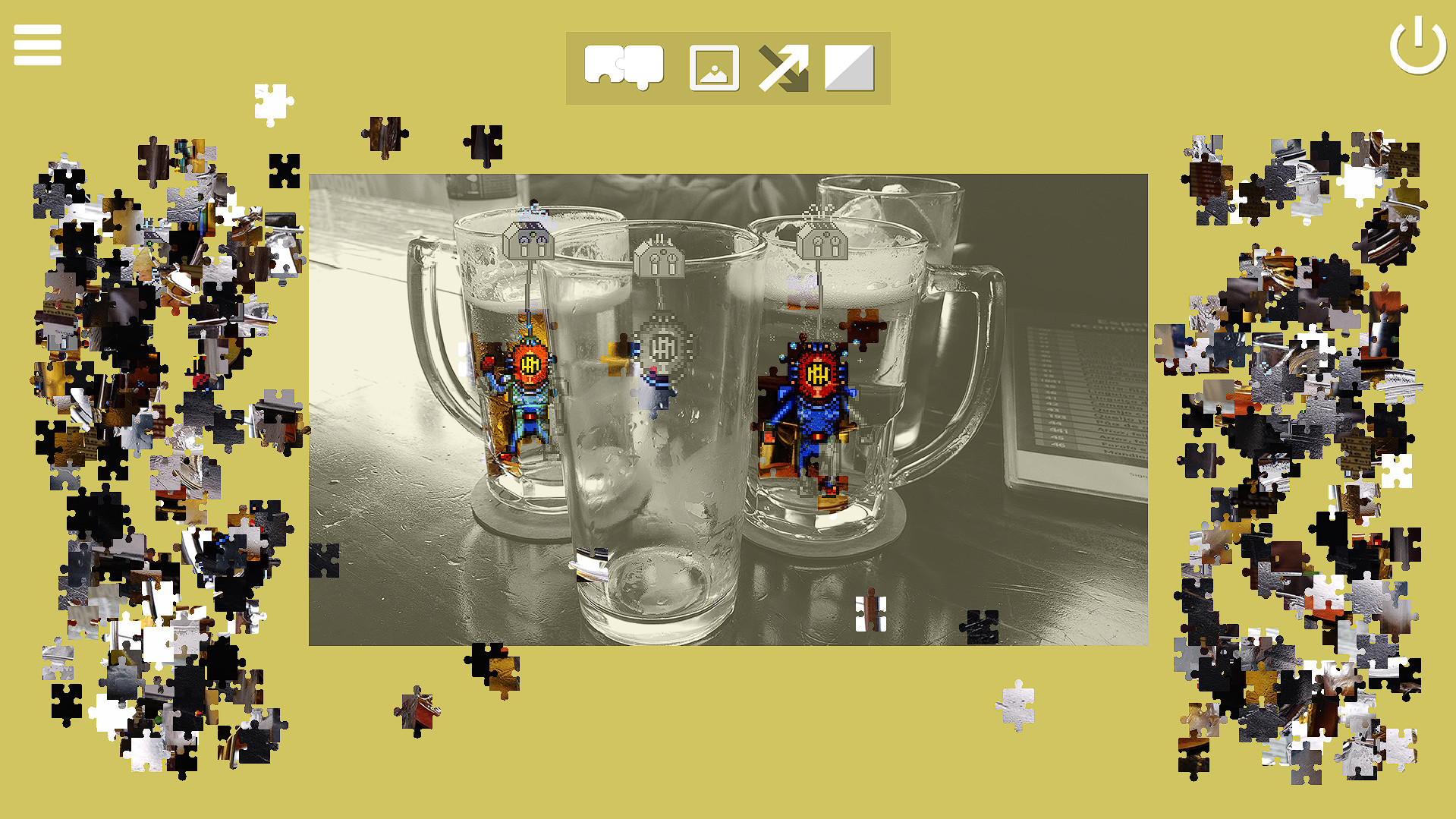 Invisible Services: Pixel Art Jigsaw Puzzle