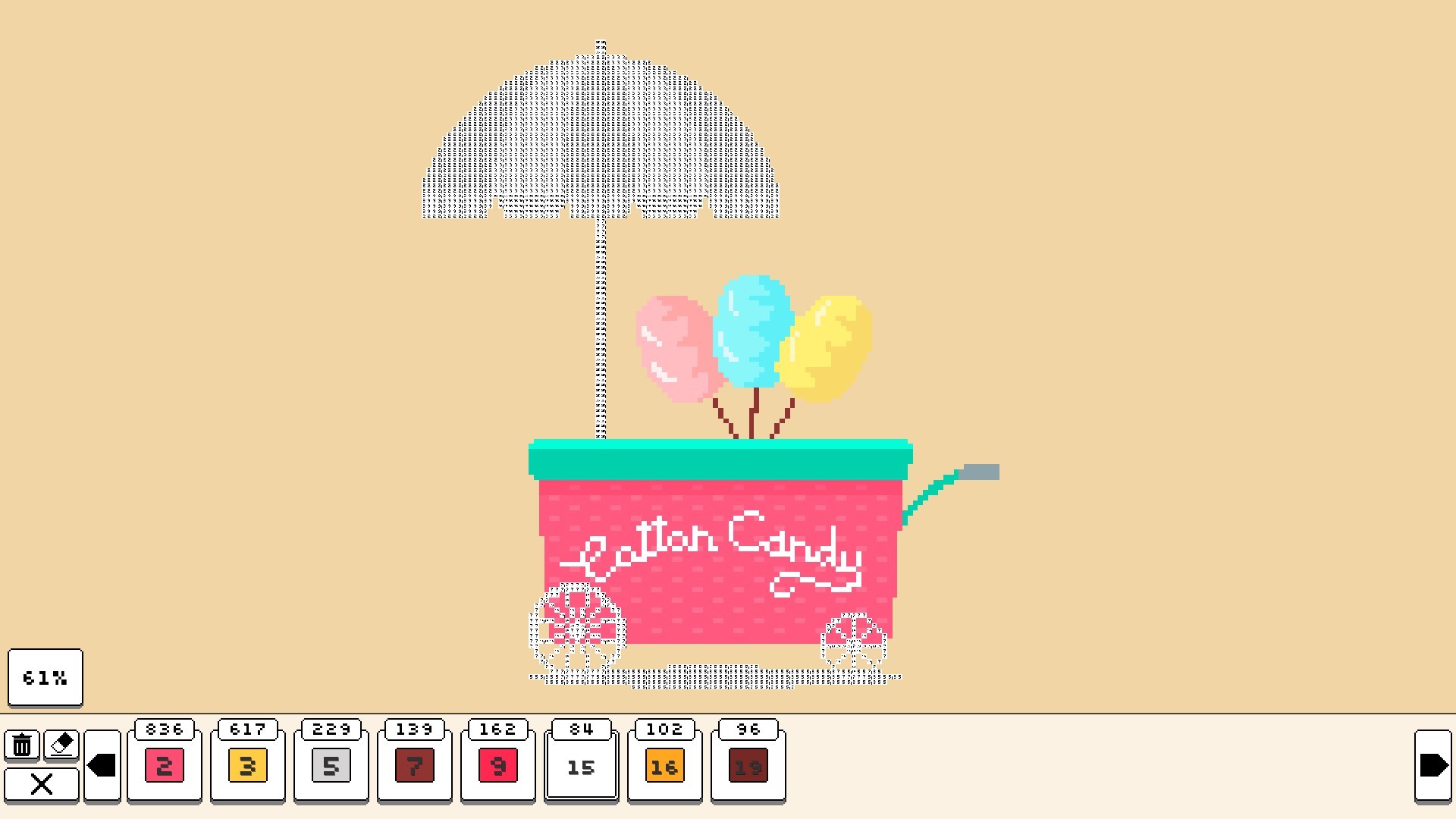 Coloring Pixels: Amusement Park Pack