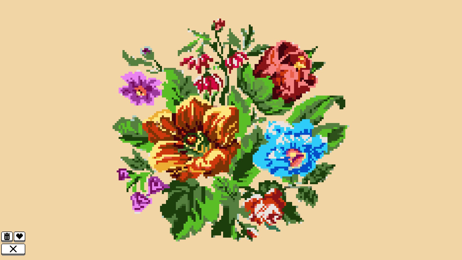 Coloring Pixels: Flowers Pack