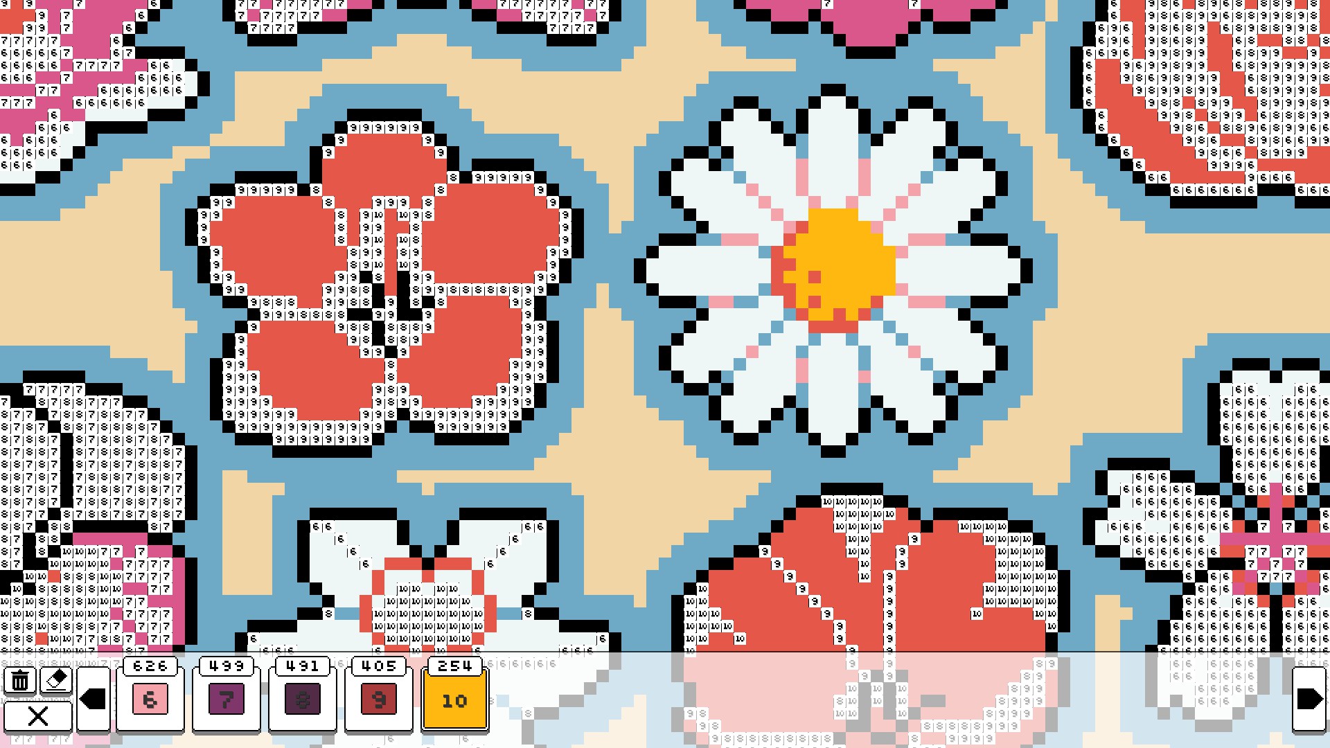 Coloring Pixels: Flowers Pack