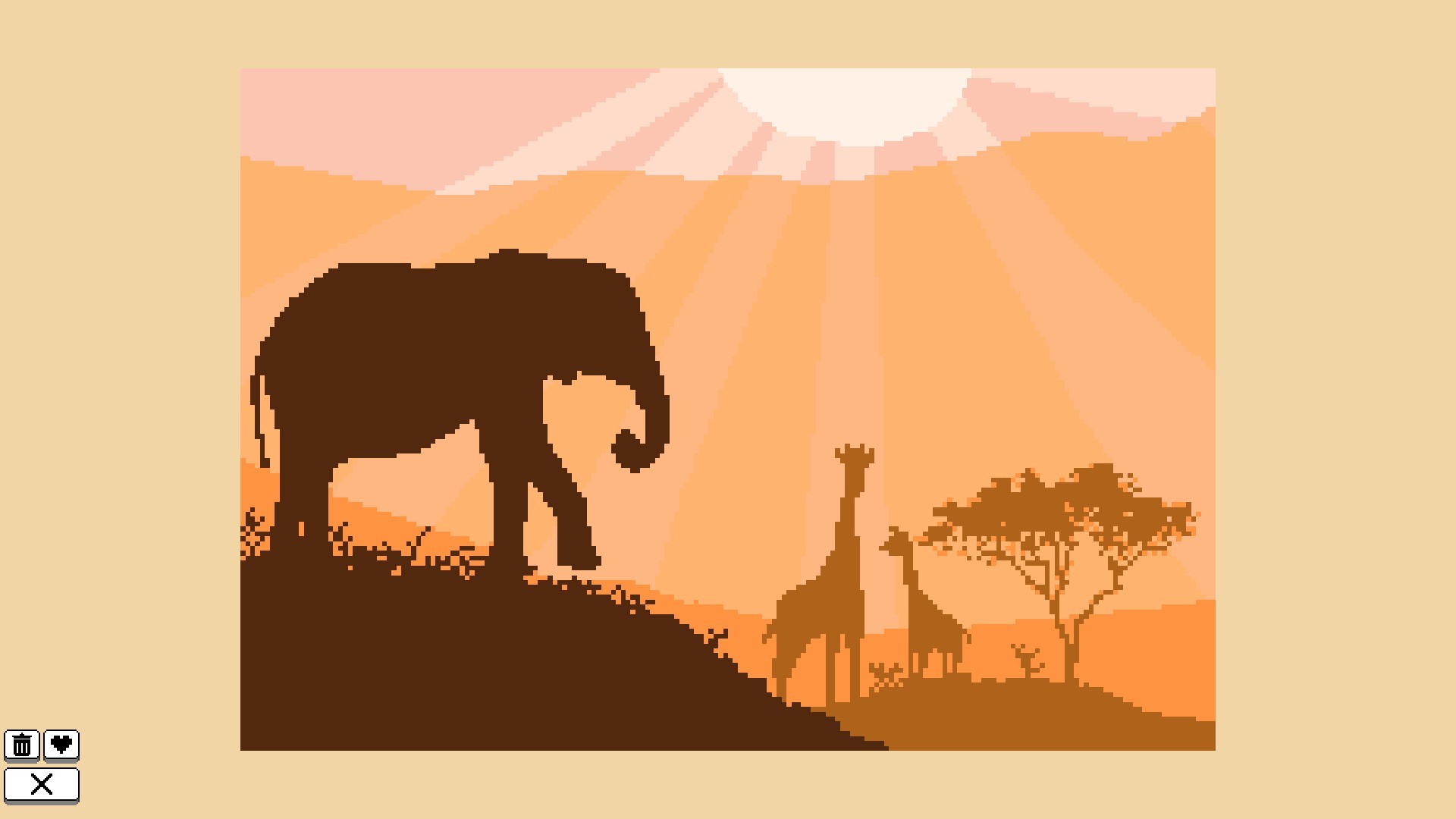 Coloring Pixels: Safari Pack