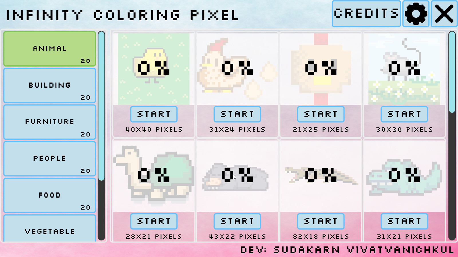 Infinity Coloring Pixel