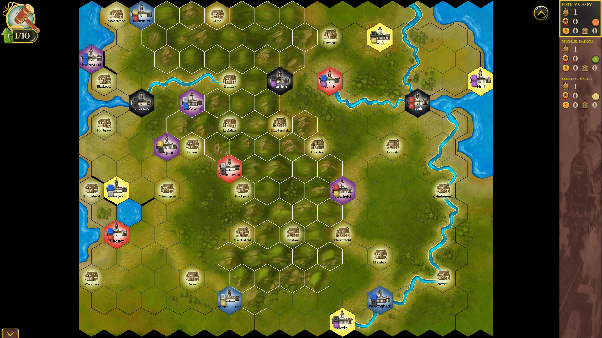 Steam: Rails to Riches – Northern England Map