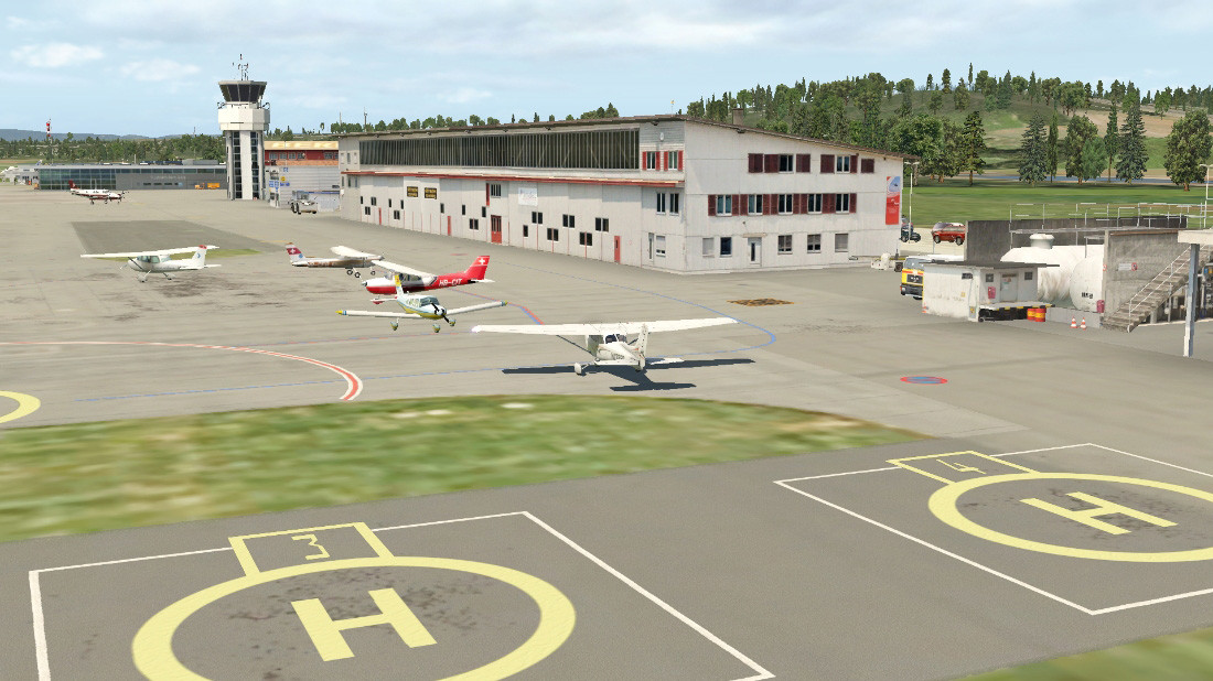 X-Plane 11: FlyLogic Airport Bern-Belp