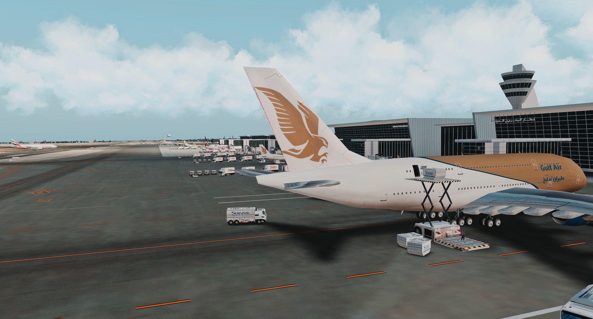 X-Plane 11: JustAsia – OBBI: Bahrain Intl Airport &amp; City