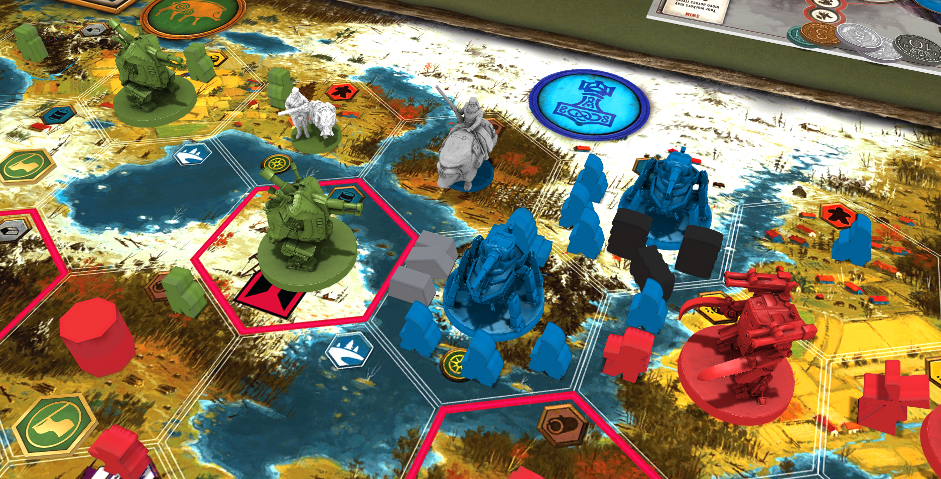 Tabletopia: Scythe – The Wind Gambit + Invaders from Afar