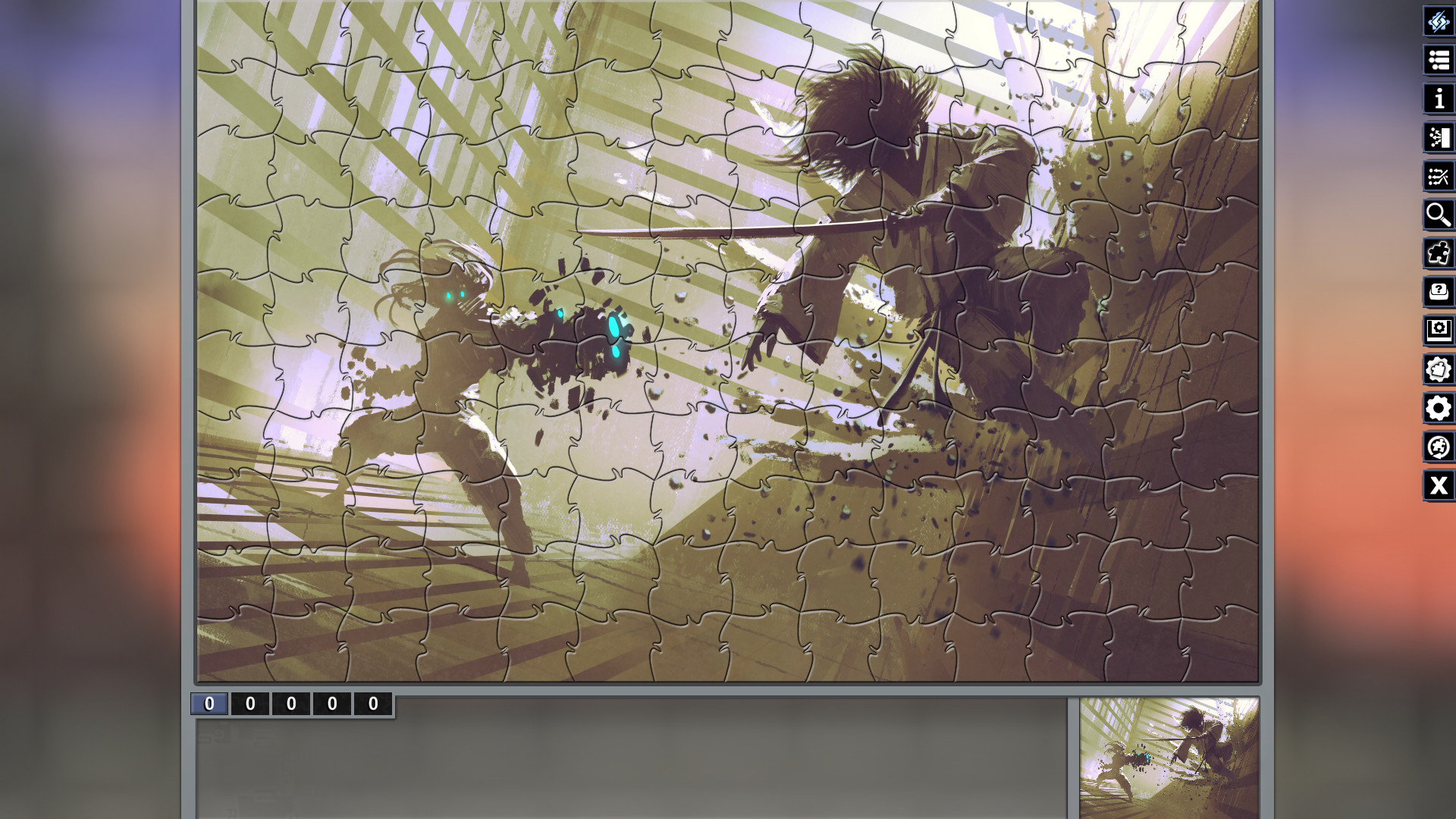 Pixel Puzzles: Illustrations &amp; Anime – Jigsaw Pack: Samurai