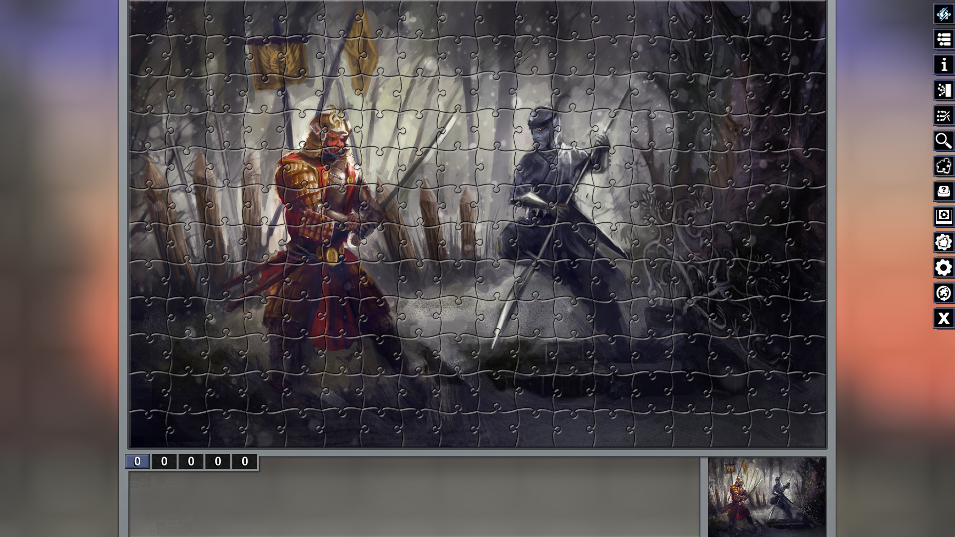 Pixel Puzzles: Illustrations &amp; Anime – Jigsaw Pack: Samurai