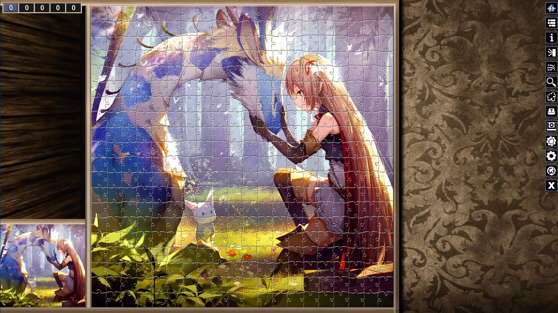 Pixel Puzzles: Illustrations &amp; Anime – Jigsaw Pack: Legendary Beasts