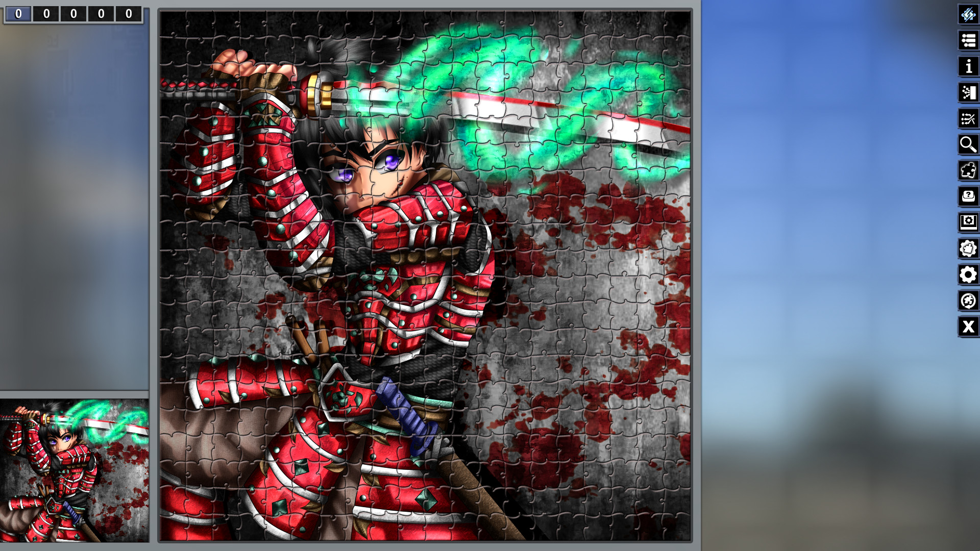 Pixel Puzzles: Illustrations &amp; Anime – Jigsaw Pack: Samurai