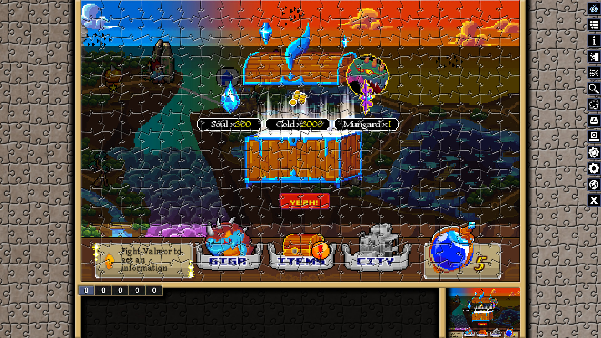 Pixel Puzzles: Illustrations &amp; Anime – Jigsaw Pack: Soul of Giga