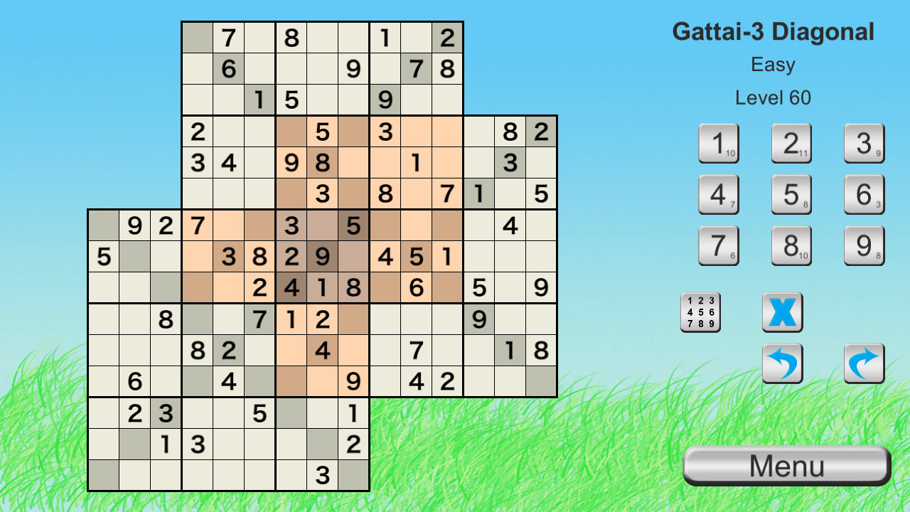 Ultimate Sudoku Collection: Gattai-3 Diagonal Pack