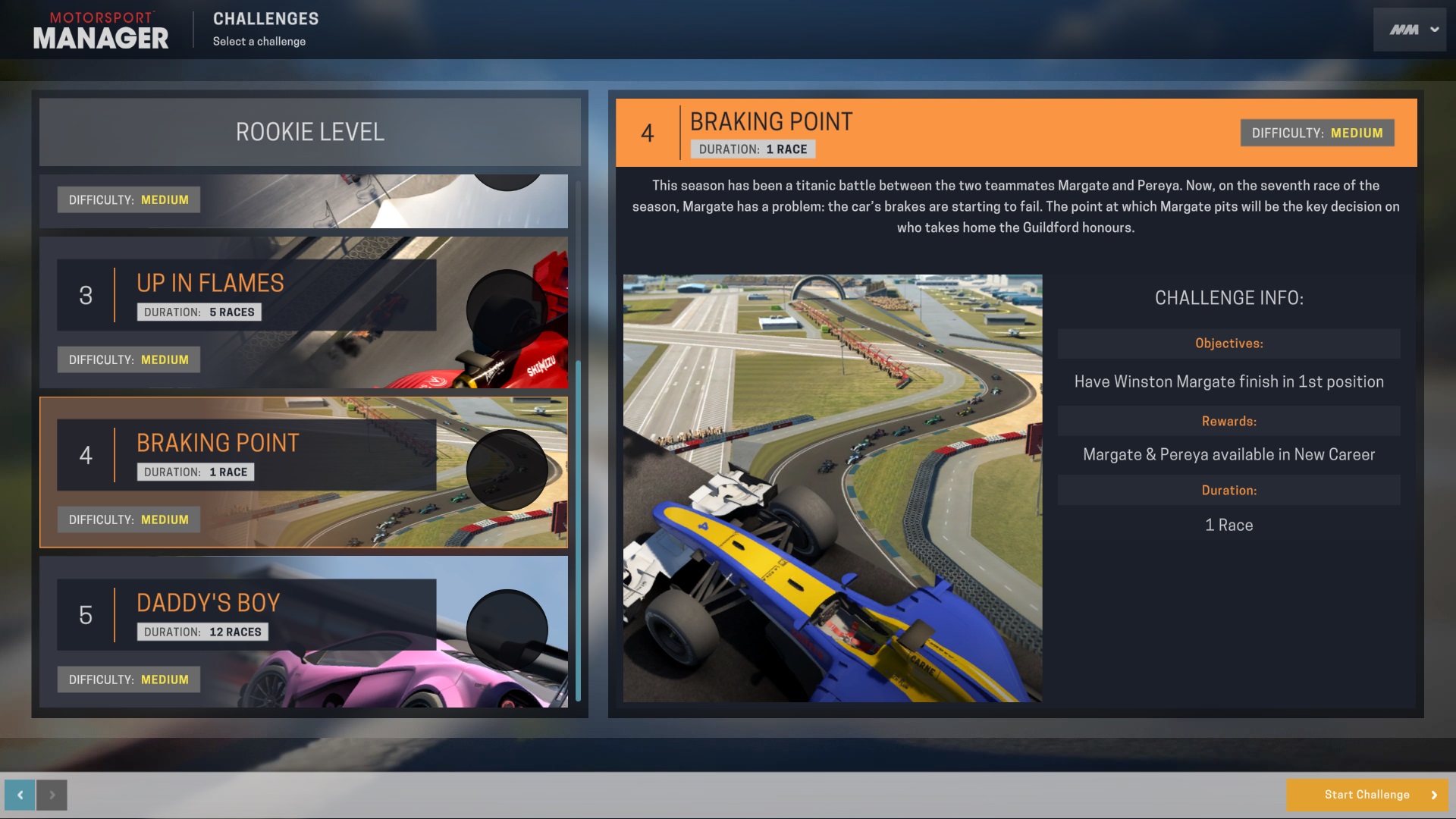 Motorsport Manager: Challenge Pack