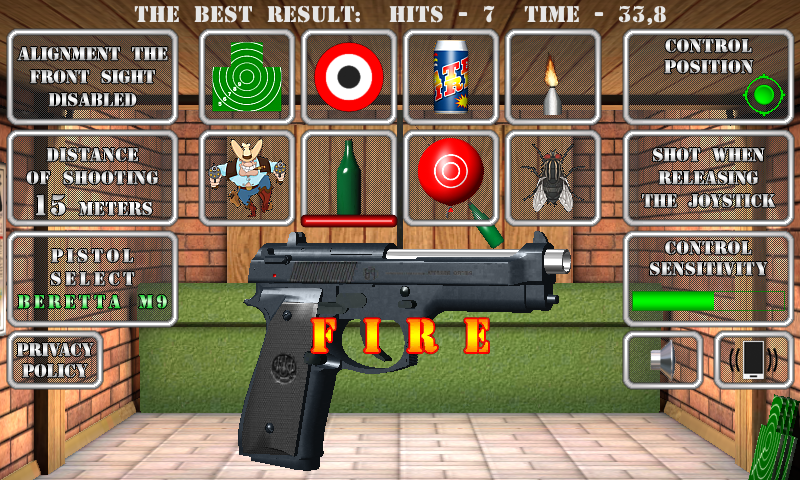 Pistol shooting: Realistic gun simulator