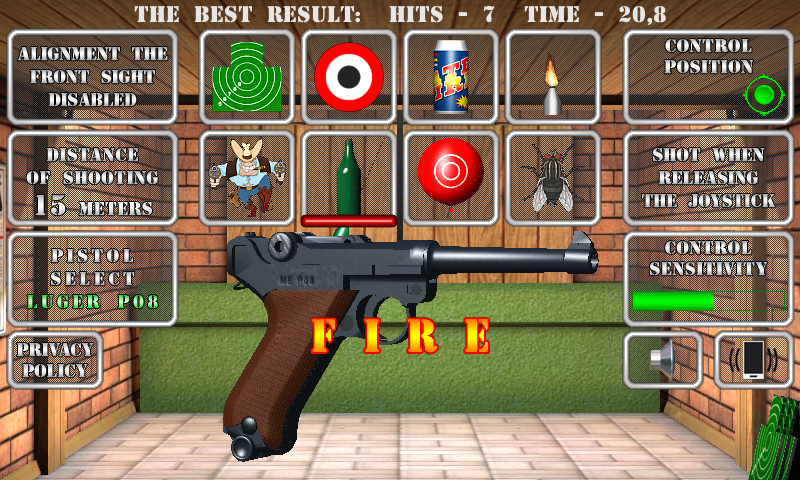 Pistol shooting: Realistic gun simulator