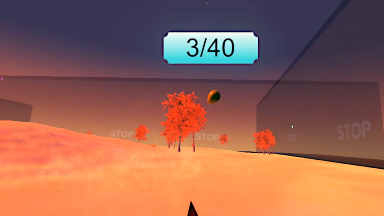 VR shooting cute balloons