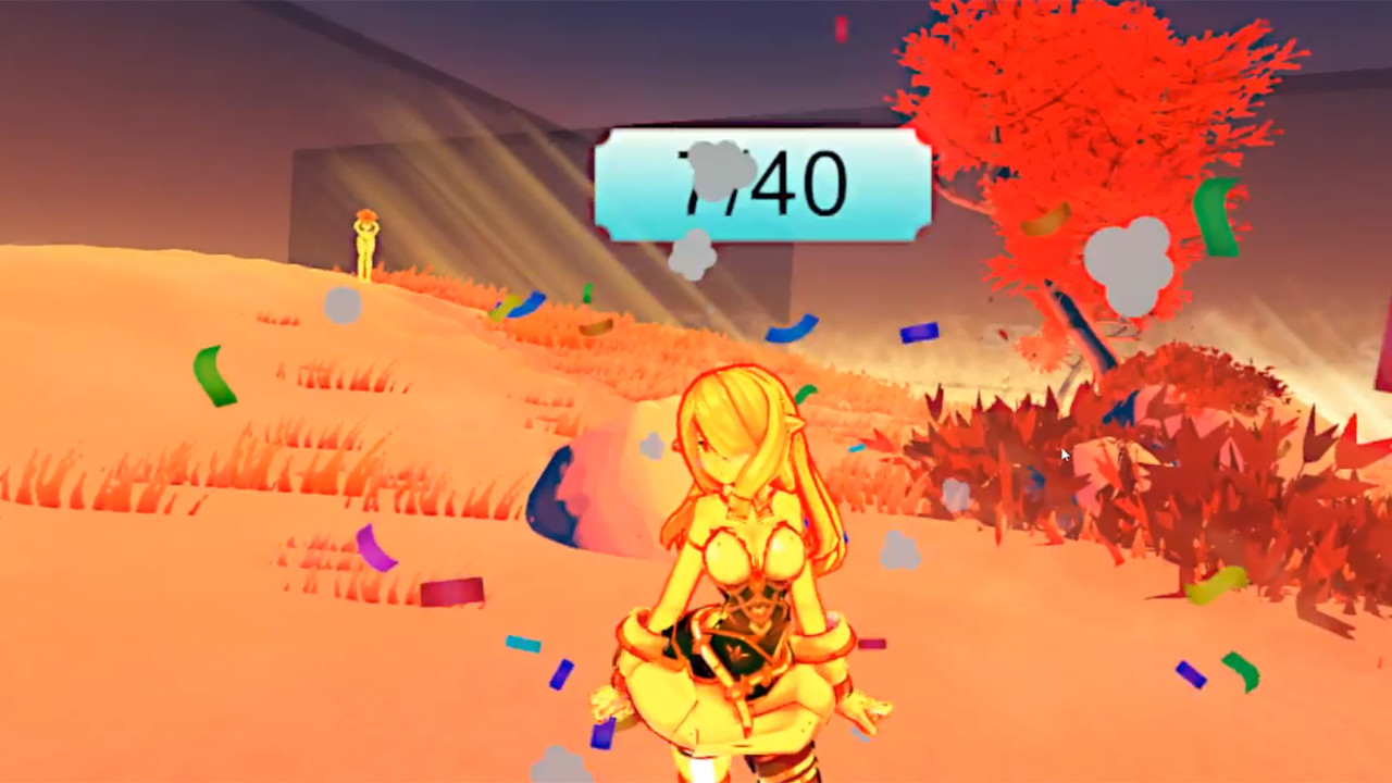 VR shooting cute balloons