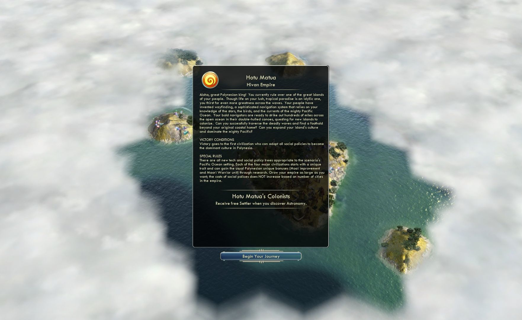Sid Meier’s Civilization V: Civ and Scenario Pack – Polynesia