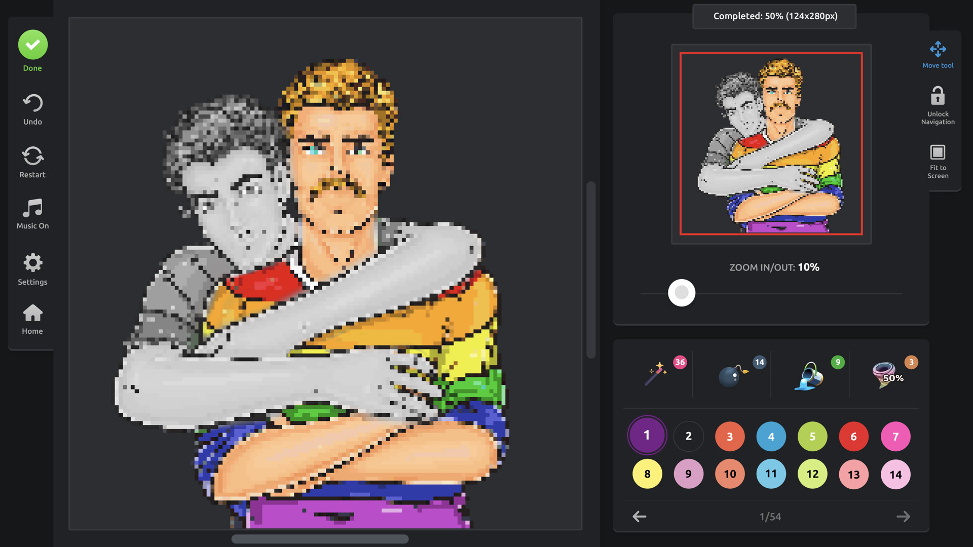 LGBT Color by Number for Adults