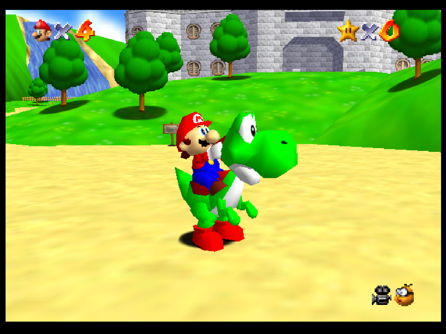 Mario 64 and Yoshi