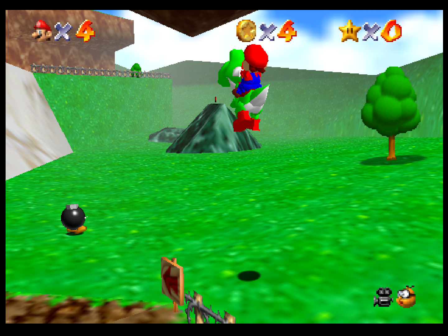 Mario 64 and Yoshi