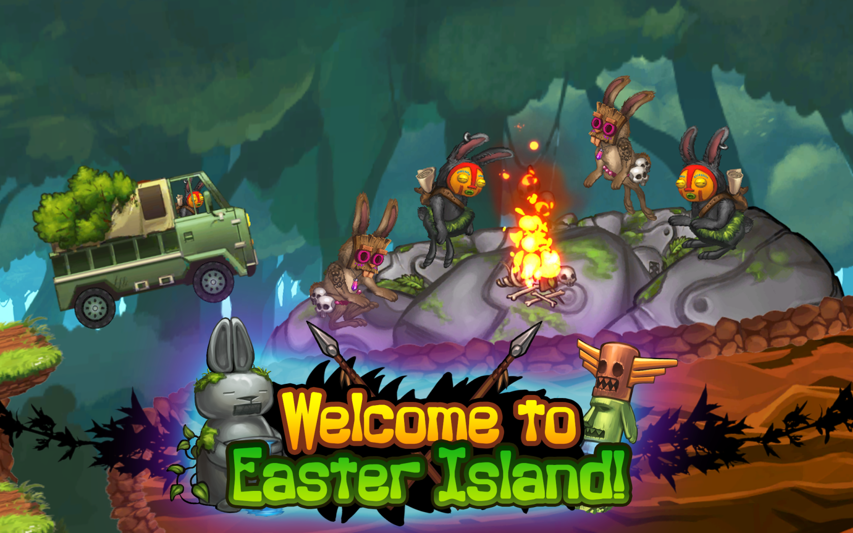Angry Bunny Race: Jungle Road